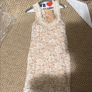 Calypso St. Barth Beige Lace Dress